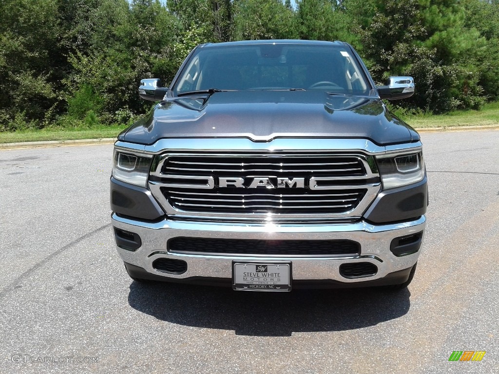 2019 1500 Laramie Crew Cab 4x4 - Granite Crystal Metallic / Black photo #3