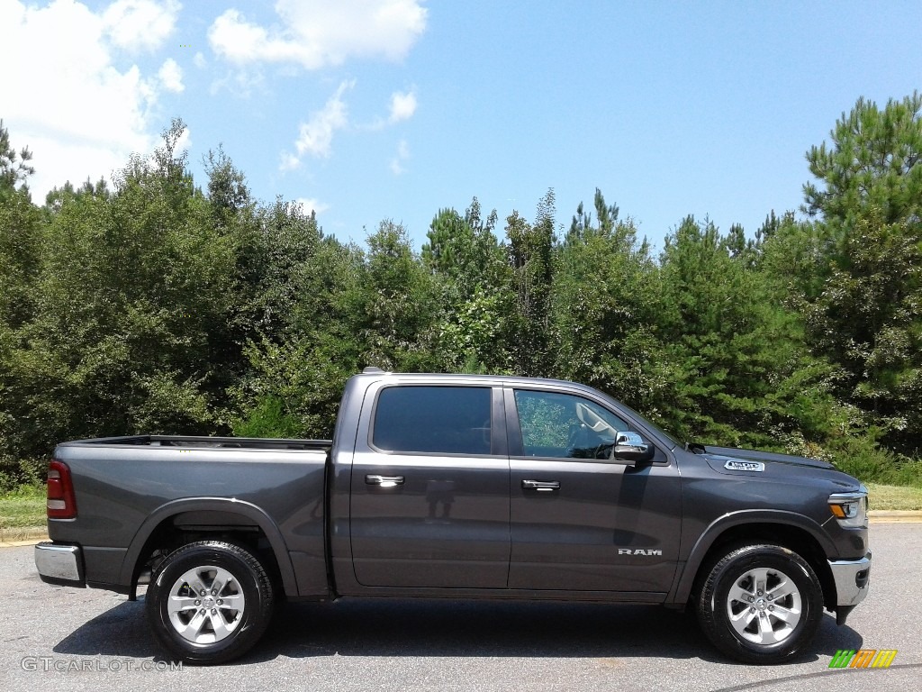 2019 1500 Laramie Crew Cab 4x4 - Granite Crystal Metallic / Black photo #5