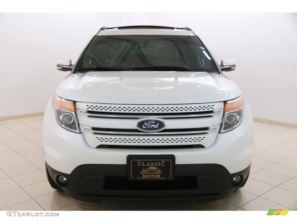 2015 Explorer Limited 4WD - White Platinum / Charcoal Black photo #2