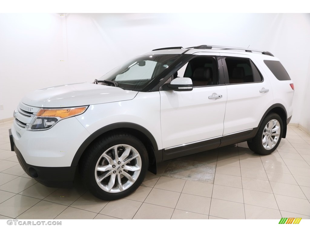 2015 Explorer Limited 4WD - White Platinum / Charcoal Black photo #3