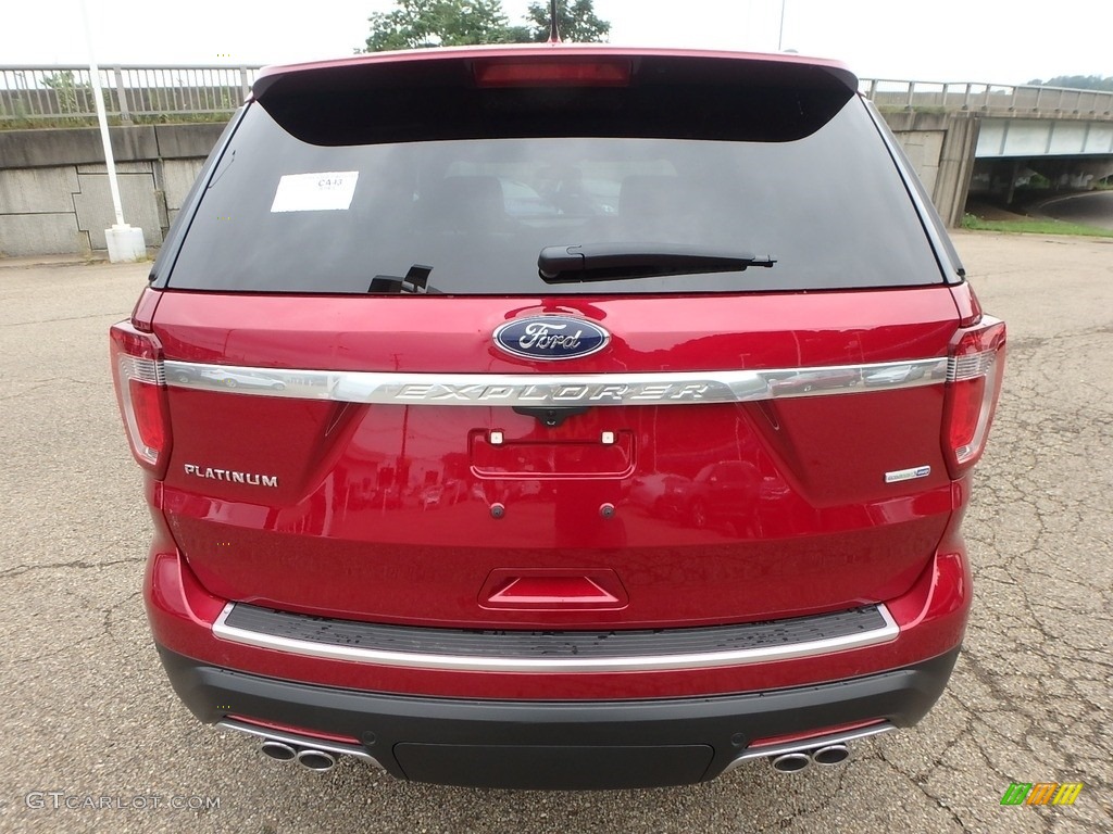2018 Explorer Platinum 4WD - Ruby Red / Ebony Black photo #3
