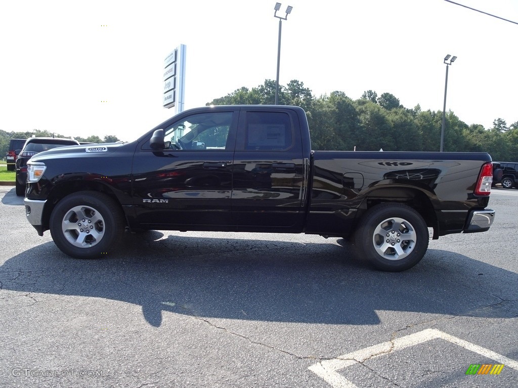 2019 1500 Tradesman Quad Cab - Diamond Black Crystal Pearl / Black photo #4