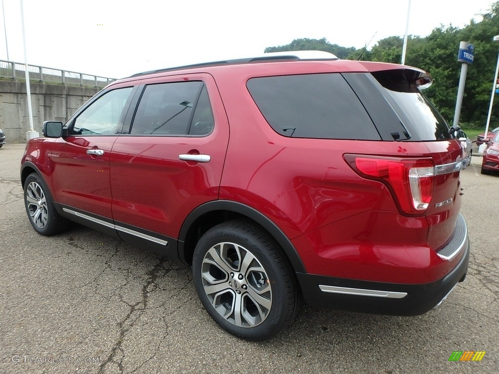 2018 Explorer Platinum 4WD - Ruby Red / Ebony Black photo #4