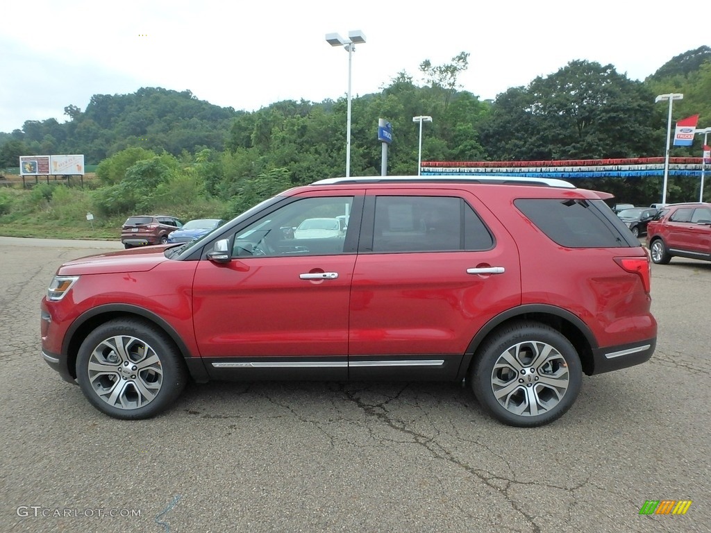 2018 Explorer Platinum 4WD - Ruby Red / Ebony Black photo #5
