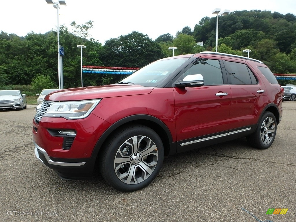 2018 Explorer Platinum 4WD - Ruby Red / Ebony Black photo #6