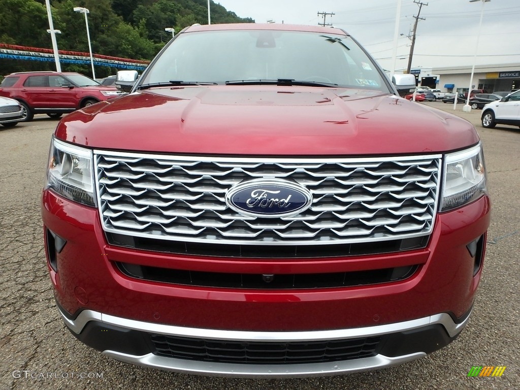2018 Explorer Platinum 4WD - Ruby Red / Ebony Black photo #7