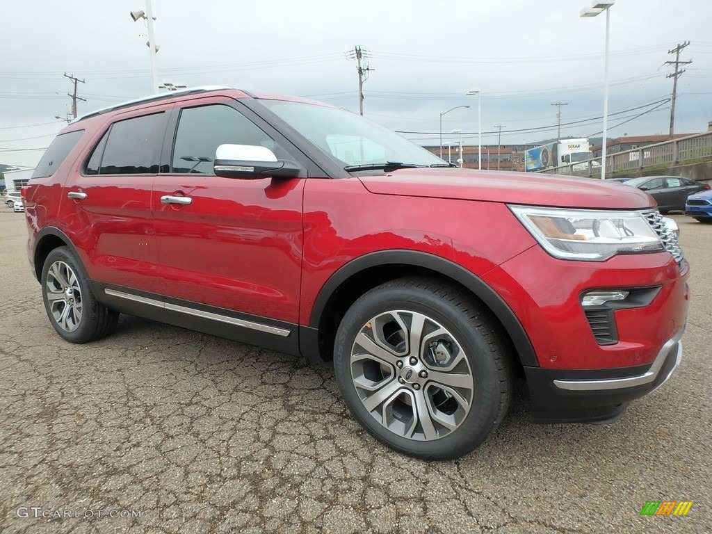 Ruby Red 2018 Ford Explorer Platinum 4WD Exterior Photo #128831834