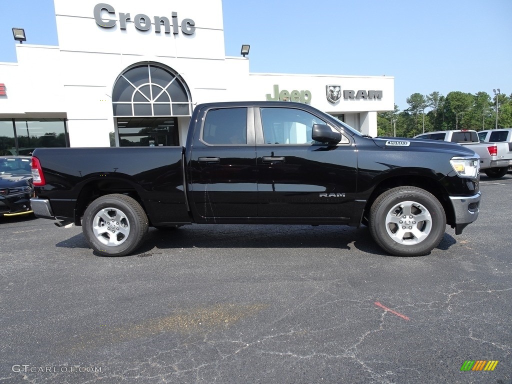2019 1500 Tradesman Quad Cab - Diamond Black Crystal Pearl / Black photo #12