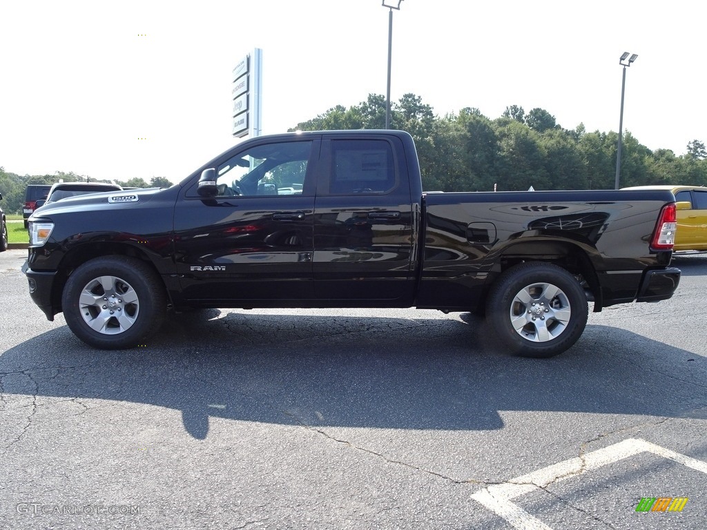 2019 1500 Big Horn Quad Cab - Diamond Black Crystal Pearl / Black photo #15