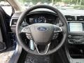 2018 Ford Fusion Ebony Interior Steering Wheel Photo