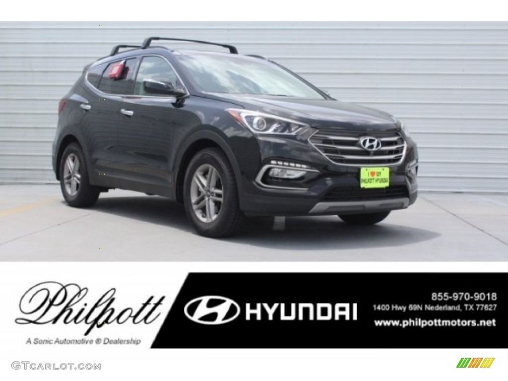 2018 Santa Fe Sport  - Black / Gray photo #1