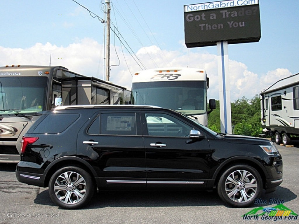 2018 Explorer Platinum 4WD - Shadow Black / Ebony Black photo #6