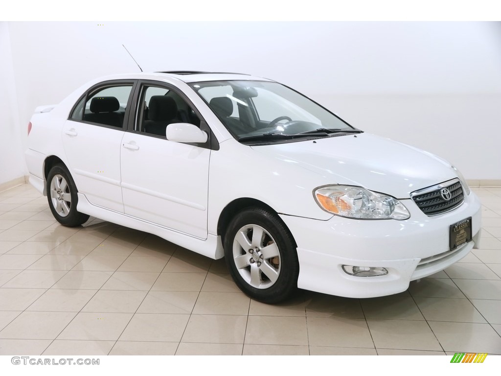 2007 Corolla S - Super White / Dark Charcoal photo #1