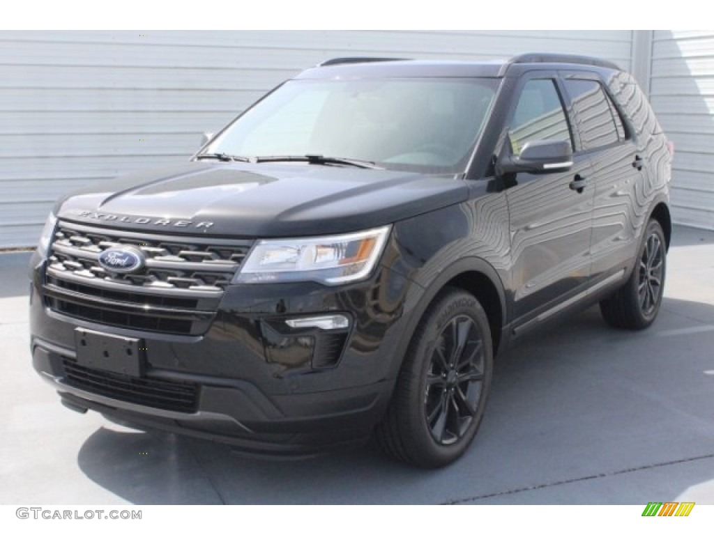 2018 Explorer XLT - Shadow Black / Ebony Black photo #3