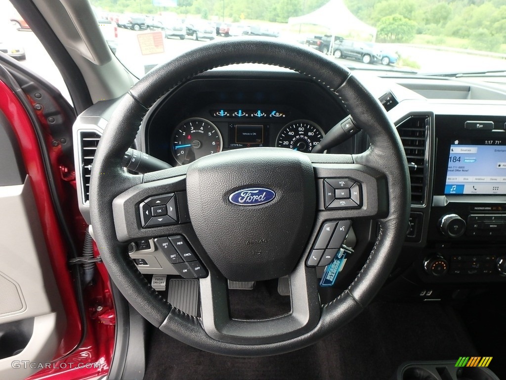 2017 F150 XLT SuperCab 4x4 - Ruby Red / Earth Gray photo #23