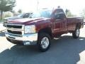 2009 Deep Ruby Metallic Chevrolet Silverado 2500HD LT Regular Cab 4x4  photo #49