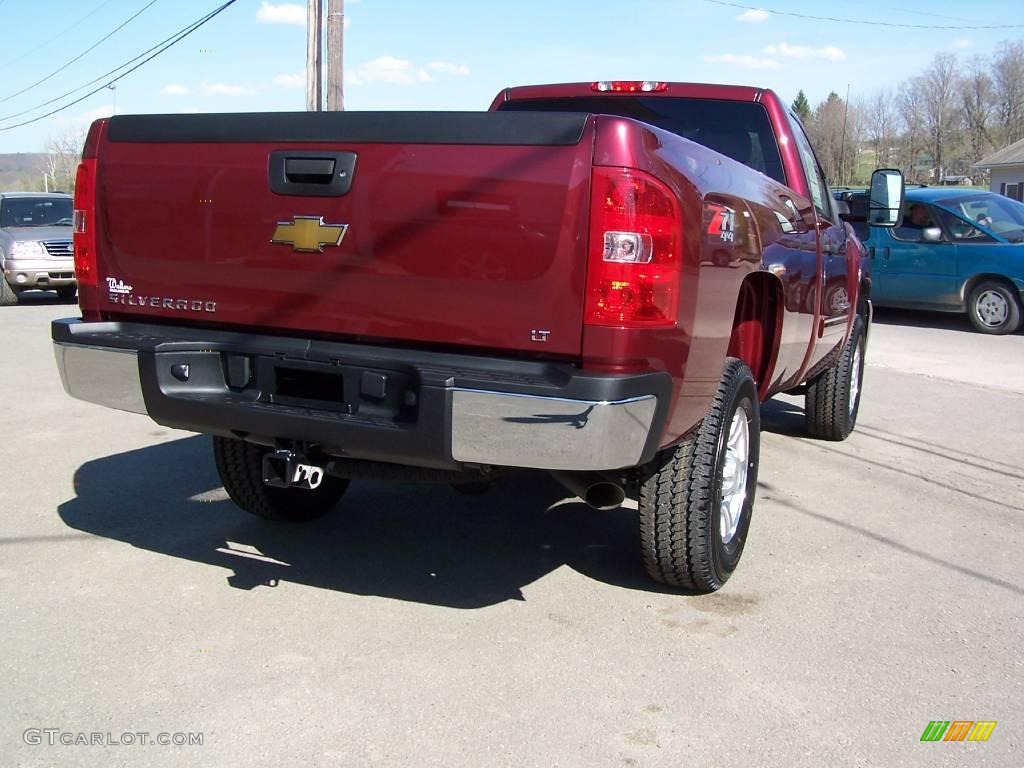 2009 Silverado 2500HD LT Regular Cab 4x4 - Deep Ruby Metallic / Ebony photo #51