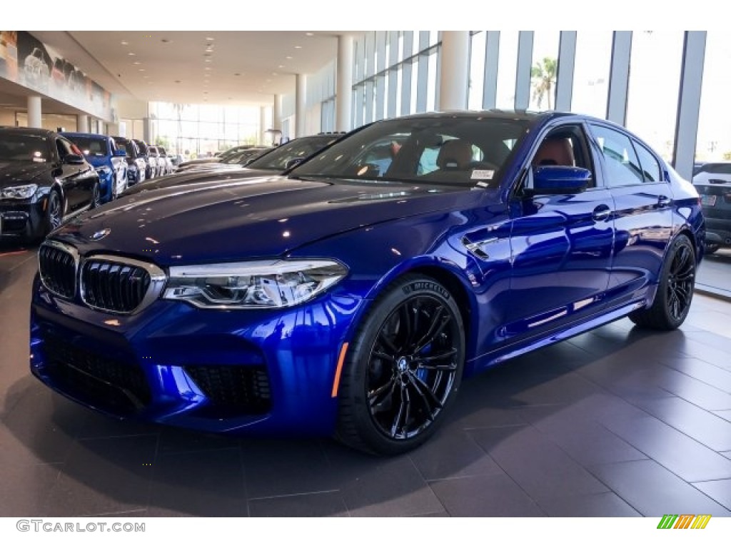 Marina Bay Blue Metallic 2018 BMW M5 Sedan Exterior Photo #128838192