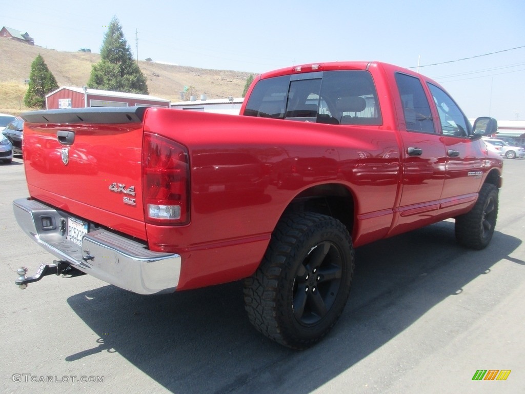 2006 Ram 1500 SLT Quad Cab 4x4 - Flame Red / Medium Slate Gray photo #7