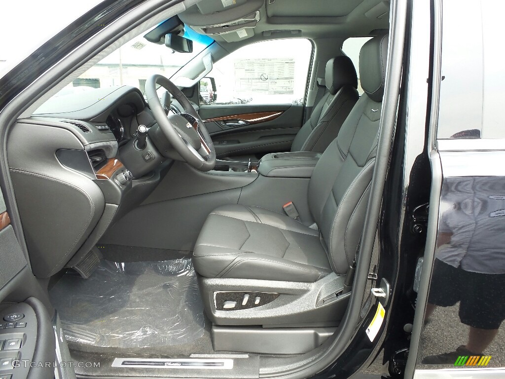 Jet Black Interior 2019 Cadillac Escalade ESV Premium Luxury 4WD Photo #128841348