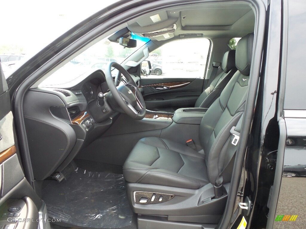 Jet Black Interior 2019 Cadillac Escalade ESV Luxury 4WD Photo #128841456