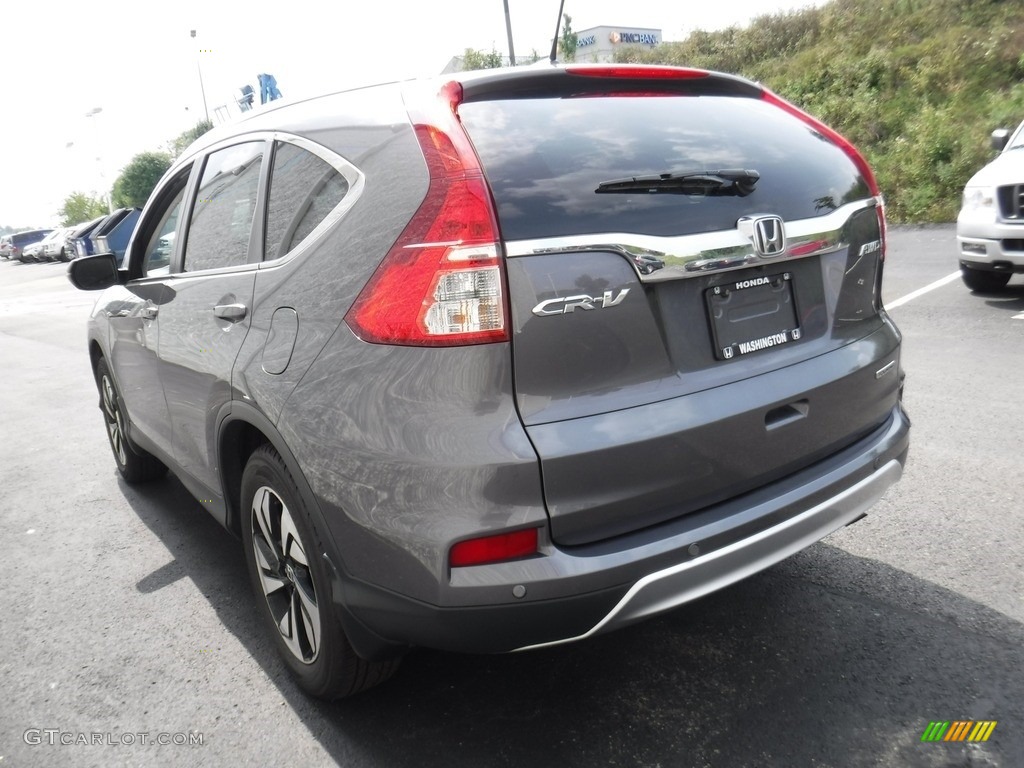 2015 CR-V Touring AWD - Modern Steel Metallic / Gray photo #7