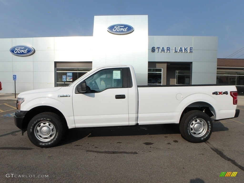 2018 F150 XL Regular Cab 4x4 - Oxford White / Earth Gray photo #1