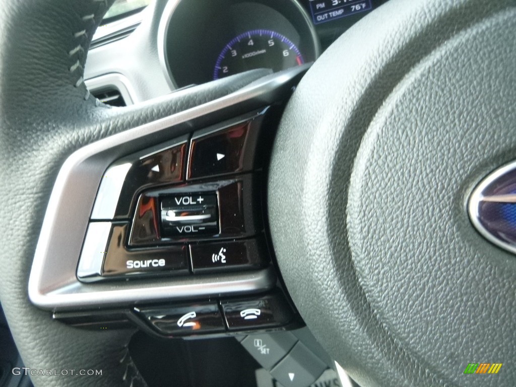 2019 Subaru Legacy 3.6R Limited Slate Black Steering Wheel Photo #128845803