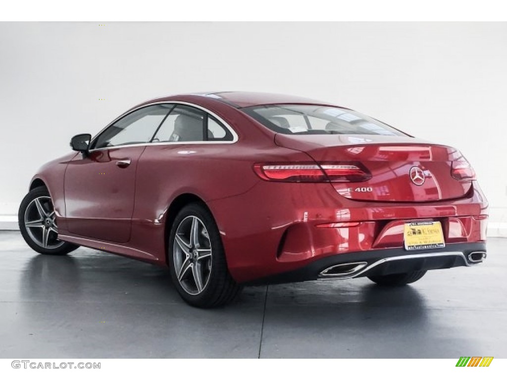 2018 E 400 Coupe - designo Cardinal Red Metallic / Macchiato Beige/Espresso Brown photo #2