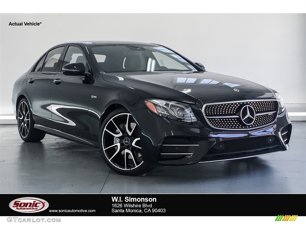 2018 E 43 AMG 4Matic Sedan - Black / Black photo #1