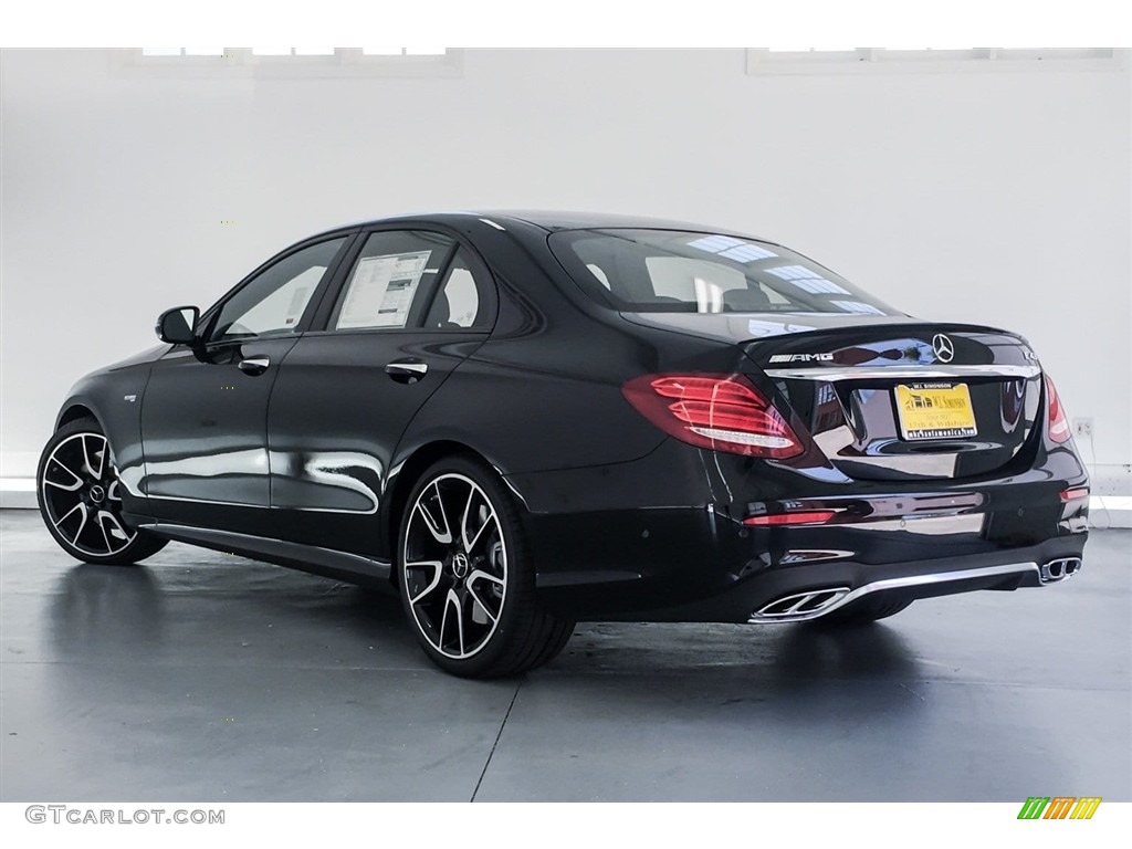 2018 E 43 AMG 4Matic Sedan - Black / Black photo #2