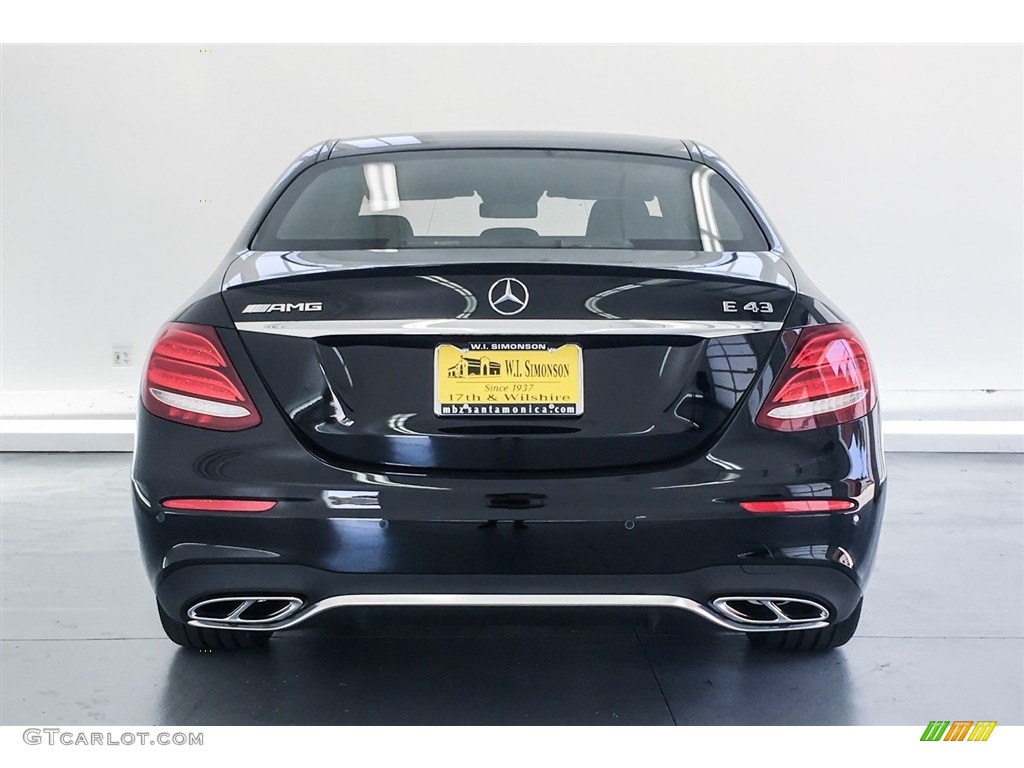 2018 E 43 AMG 4Matic Sedan - Black / Black photo #3