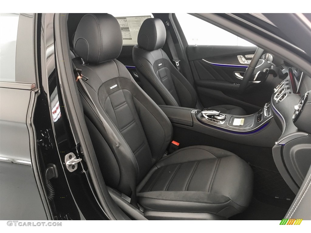 Black Interior 2018 Mercedes-Benz E 43 AMG 4Matic Sedan Photo #128850081