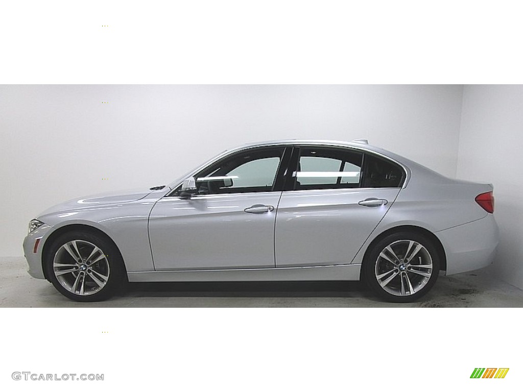 2018 3 Series 330i xDrive Sedan - Glacier Silver Metallic / Black photo #2
