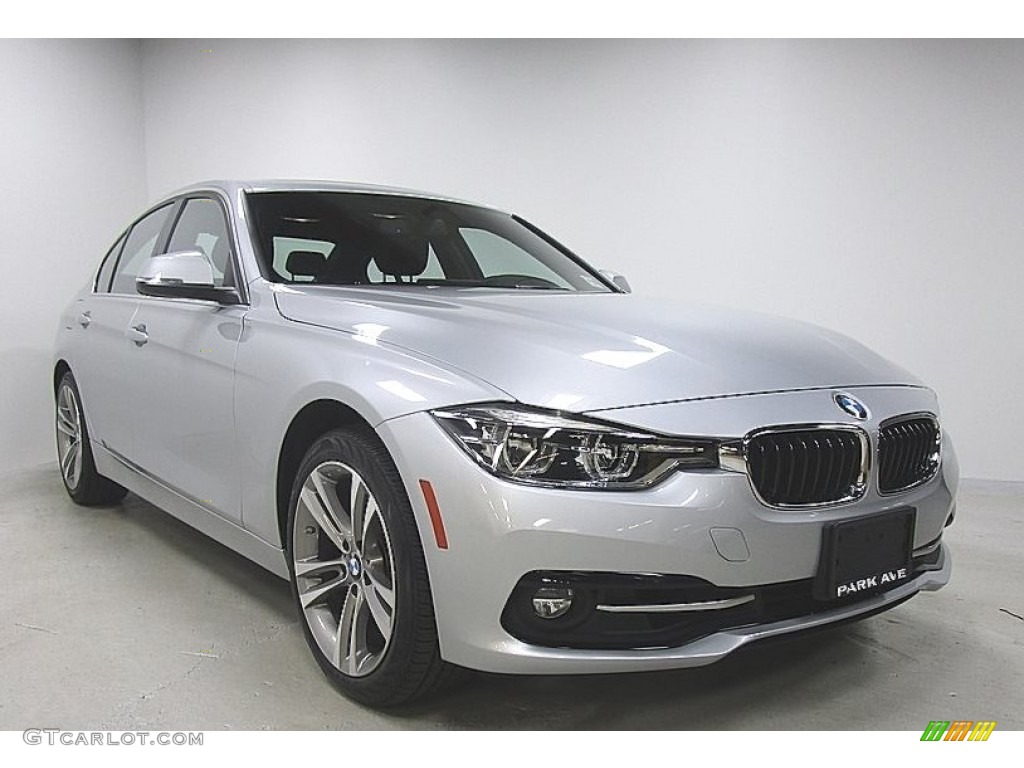 2018 3 Series 330i xDrive Sedan - Glacier Silver Metallic / Black photo #7