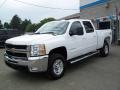 2009 Summit White Chevrolet Silverado 2500HD LTZ Crew Cab 4x4  photo #3