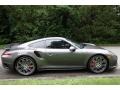 2015 Agate Grey Metallic Porsche 911 Turbo Coupe  photo #7