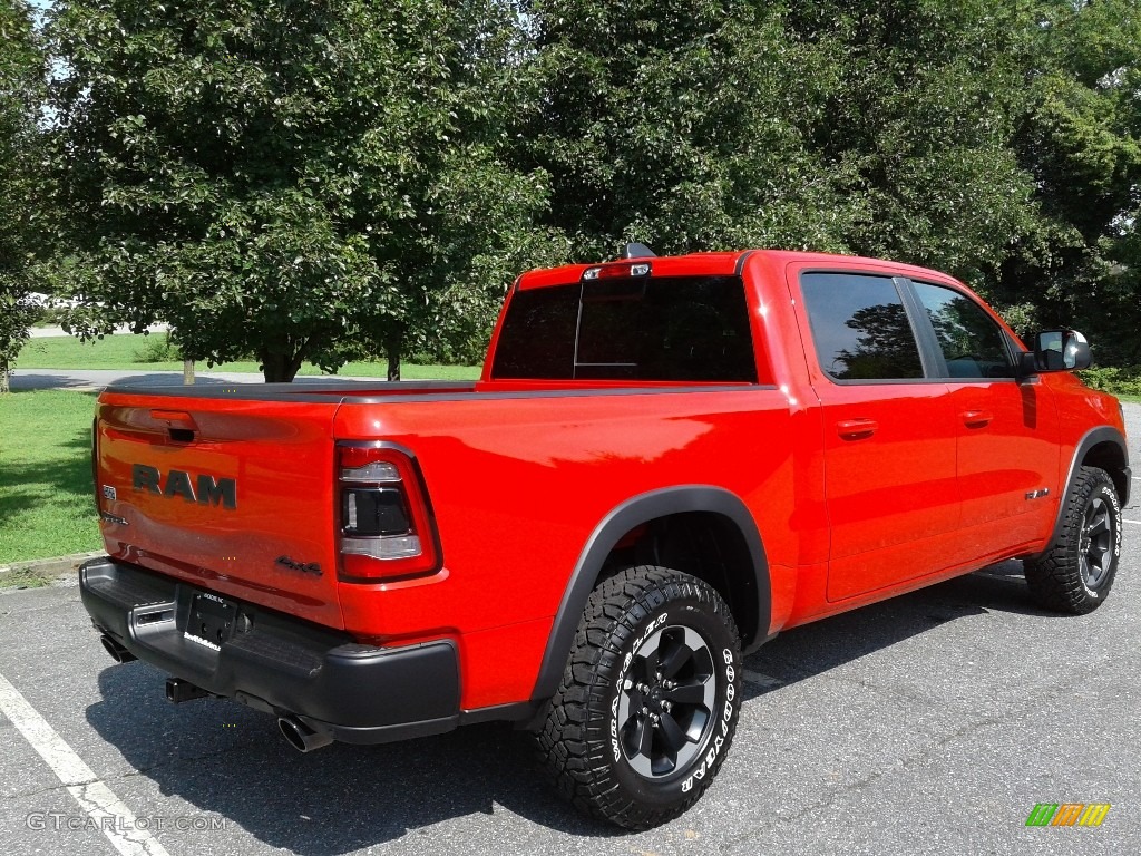 2019 1500 Rebel Crew Cab 4x4 - Flame Red / Black/Red photo #6