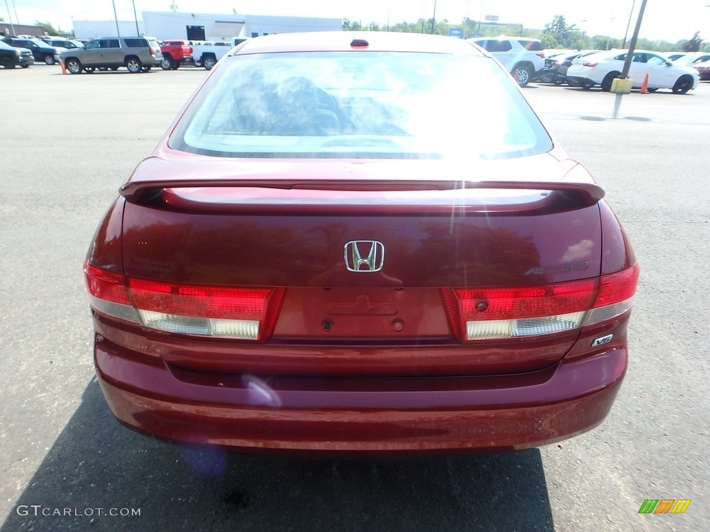 2004 Accord EX V6 Sedan - Redondo Red Pearl / Gray photo #3