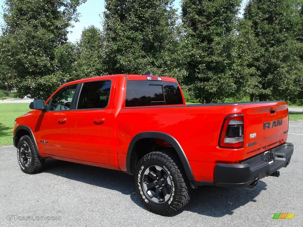 2019 1500 Rebel Crew Cab 4x4 - Flame Red / Black/Red photo #8