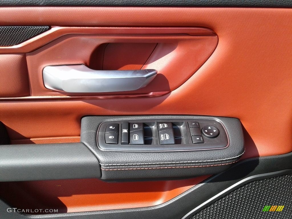 2019 Ram 1500 Rebel Crew Cab 4x4 Black/Red Door Panel Photo #128854371