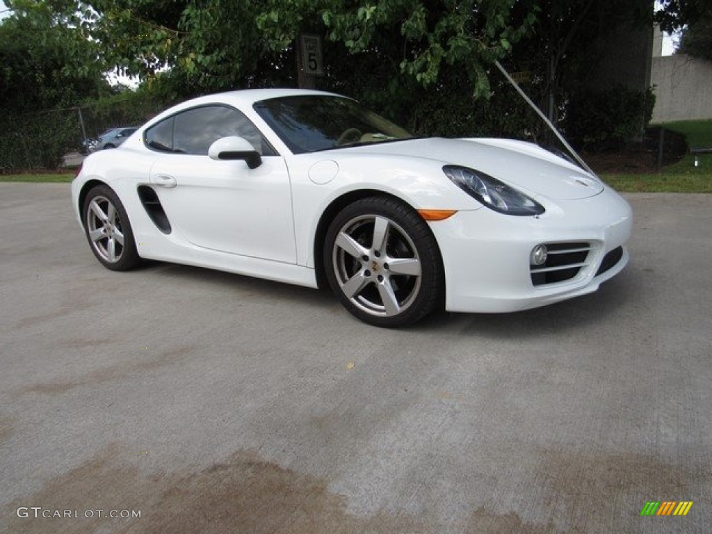 2014 Cayman  - White / Luxor Beige photo #1