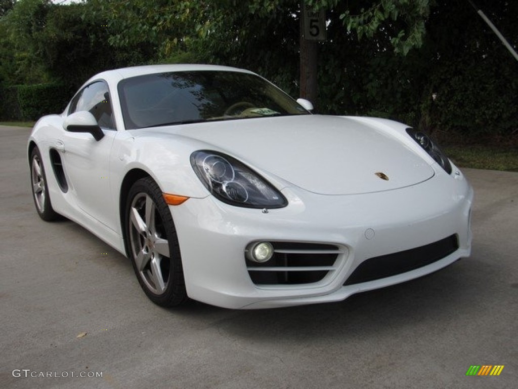 2014 Cayman  - White / Luxor Beige photo #2