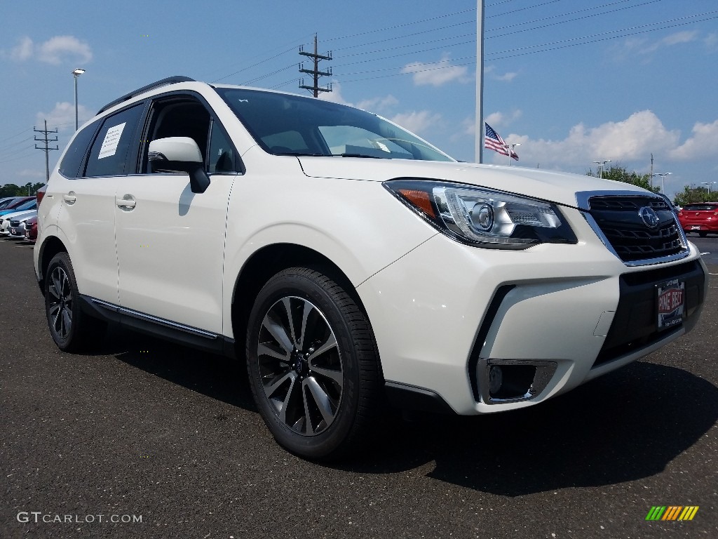 2018 Forester 2.0XT Touring - Crystal White Pearl / Brown photo #1