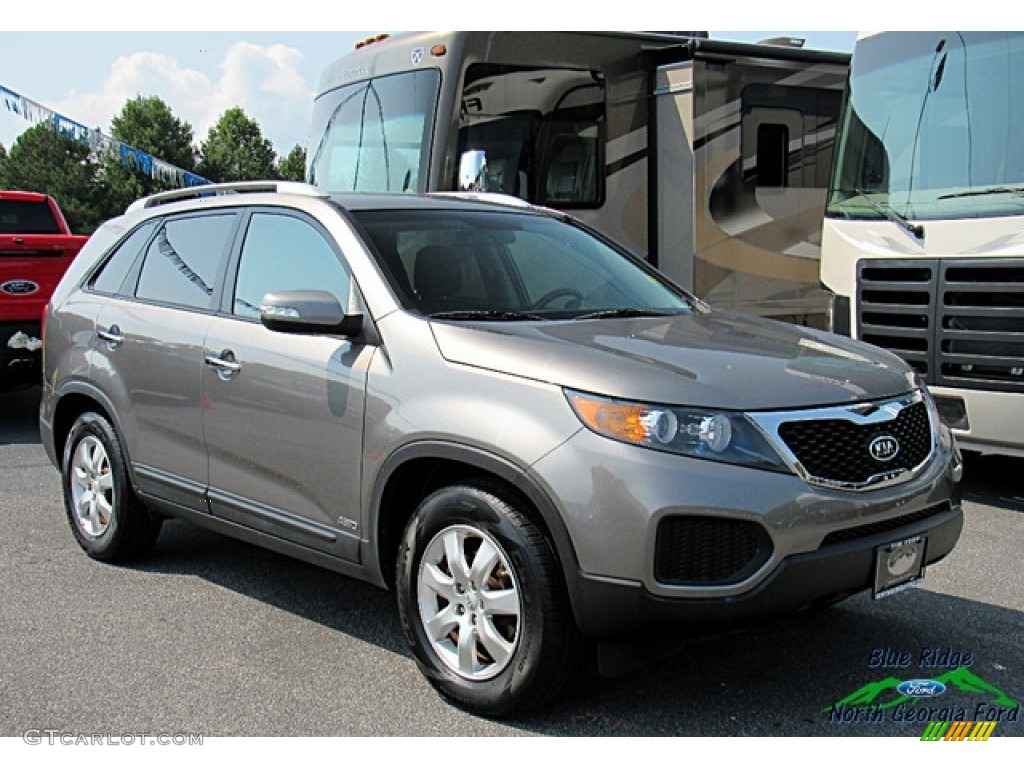 2012 Sorento LX V6 AWD - Titanium Silver / Black photo #7