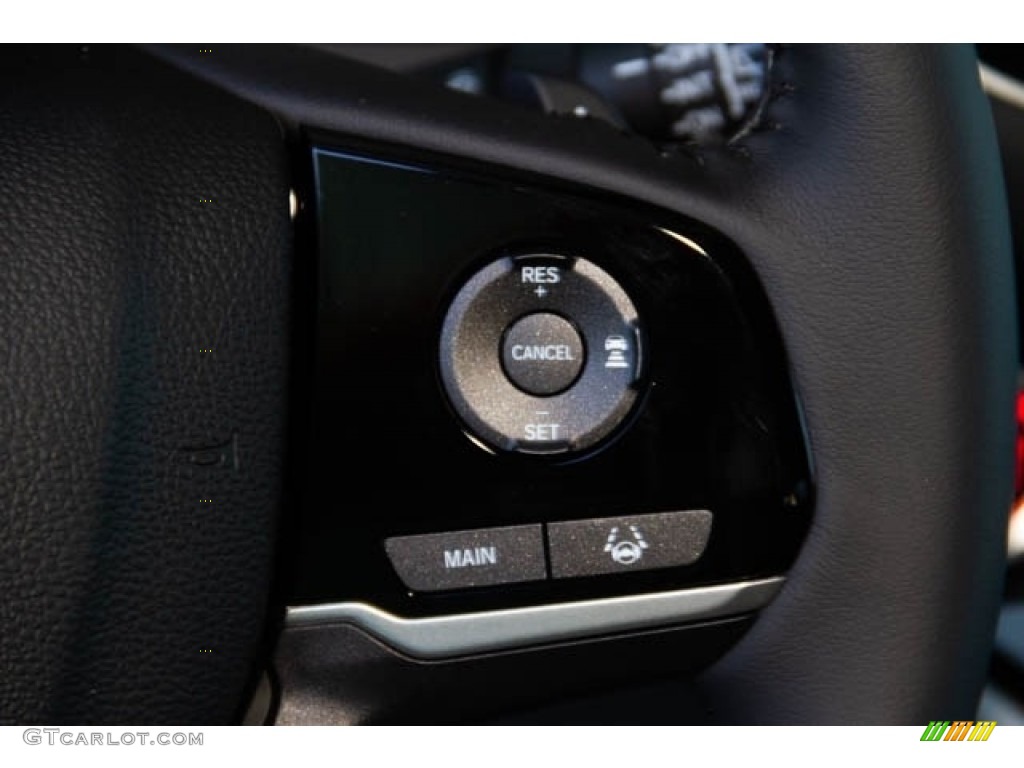 2019 Honda Pilot Touring Gray Steering Wheel Photo #128858784