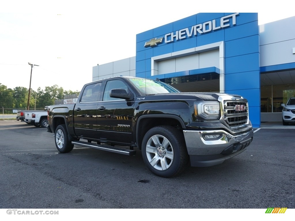 2018 Sierra 1500 SLE Crew Cab 4WD - Onyx Black / Jet Black photo #1