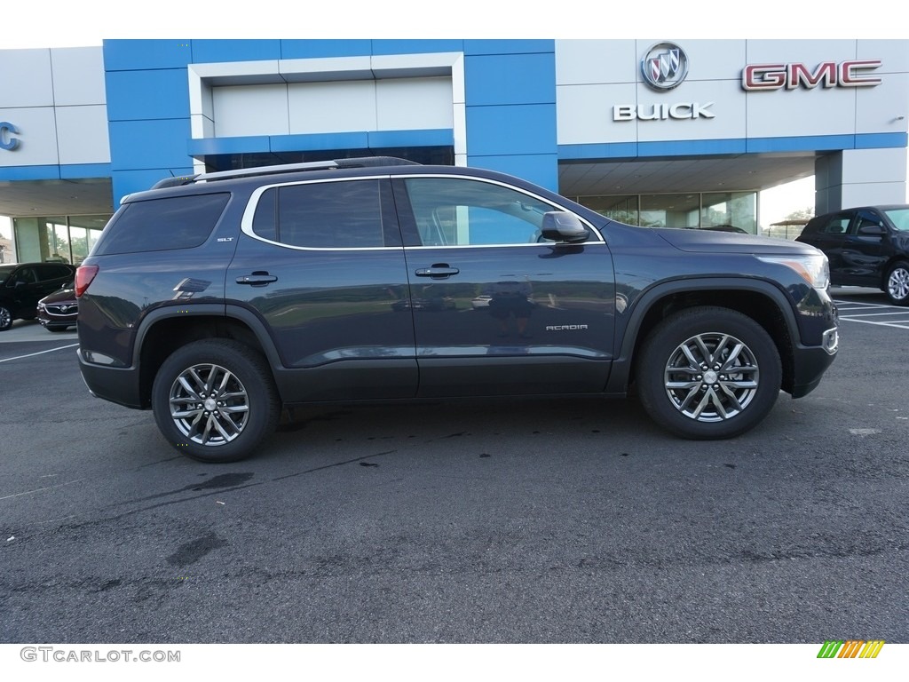 Blue Steel Metallic 2019 GMC Acadia SLT Exterior Photo #128860545