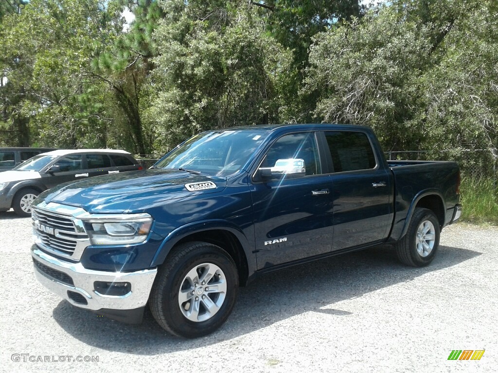 2019 1500 Laramie Crew Cab - Patriot Blue Pearl / Black photo #1