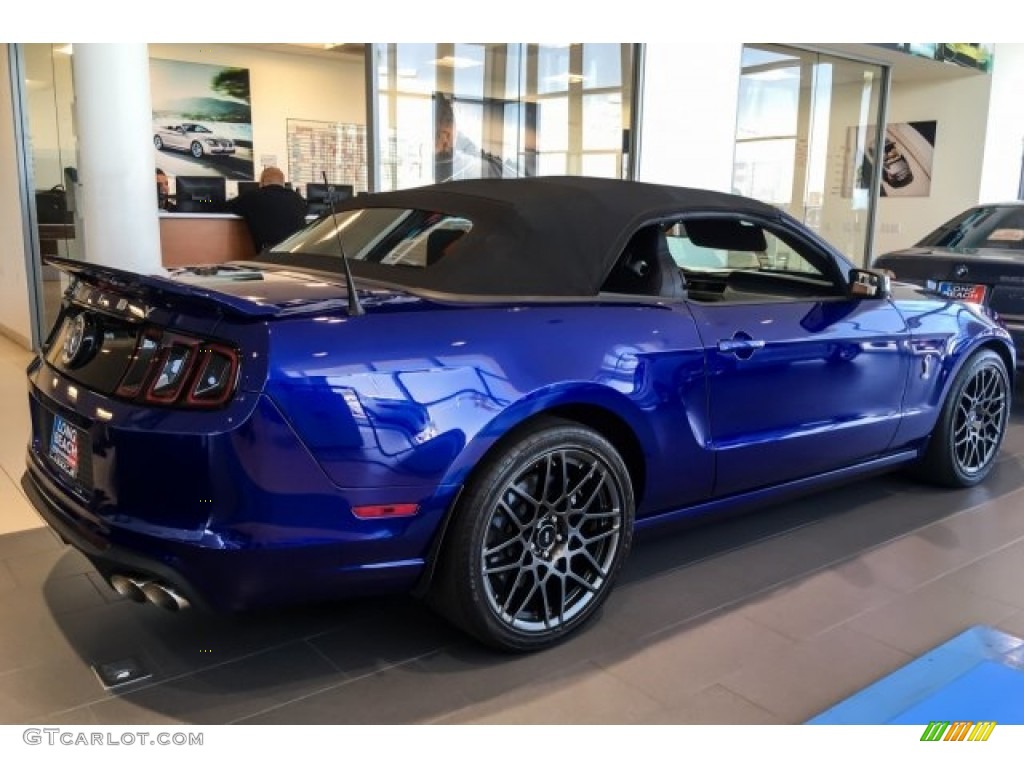 2014 Mustang Shelby GT500 Convertible - Deep Impact Blue / Shelby Charcoal Black/Black Accents photo #3